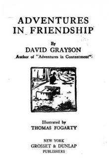 Adventures in Friendship by David Grayson