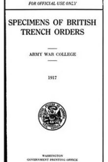 Specimens of British Trench Orders by Anonymous