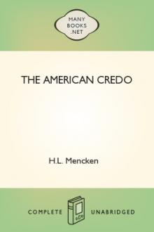 The American Credo by H. L. Mencken, George Jean Nathan