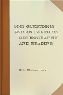 1001 Questions and Answers on Orthography and Reading by B. A. Hathaway